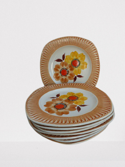 Earthenware plate 1970 Montodovi Italy