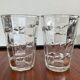 Pair of vintage vases in molded glass paste 70s