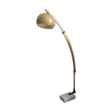 Arc floor lamp gilded stretch 70s