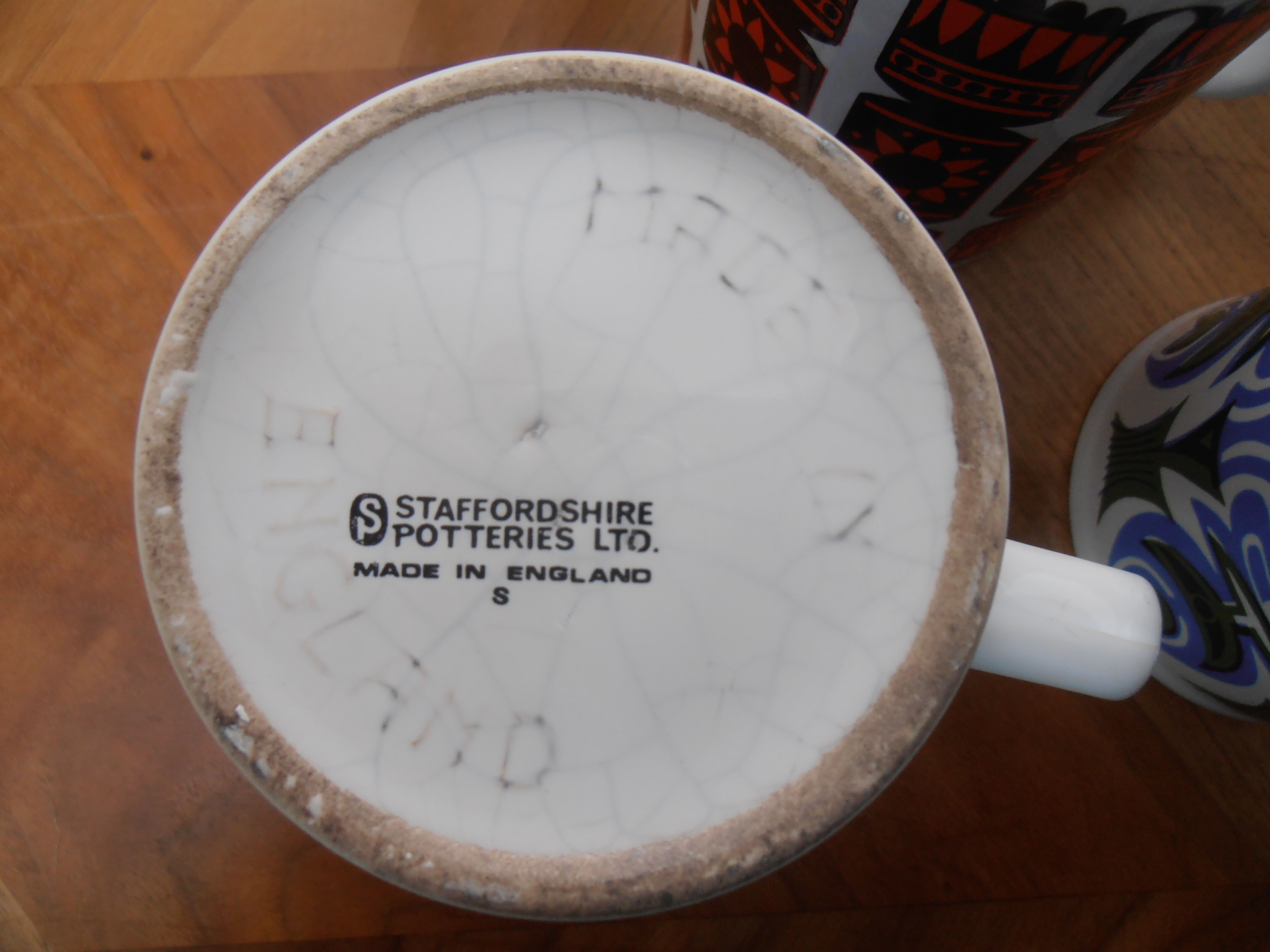 Mug mug vintage 1960s English porcelain