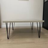 Polished concrete coffee table
