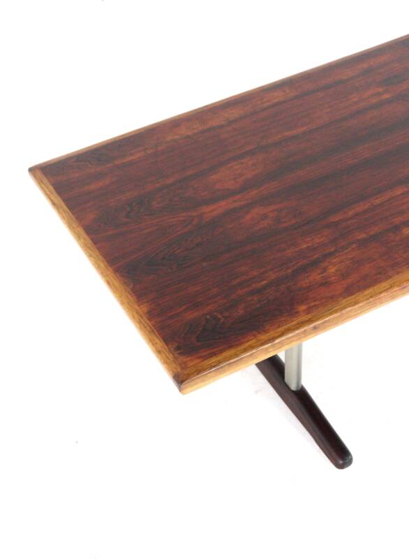 Rosewood / walnut coffee table 'Drachten' - mid century modern