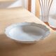 White presentation plate / serving plate "Mathilde"