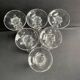 6 Baccarat/Saint Louis champagne flutes - 19th century