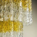 Murano glass chandelier Tronchi by Venini, Italy, 1960s
