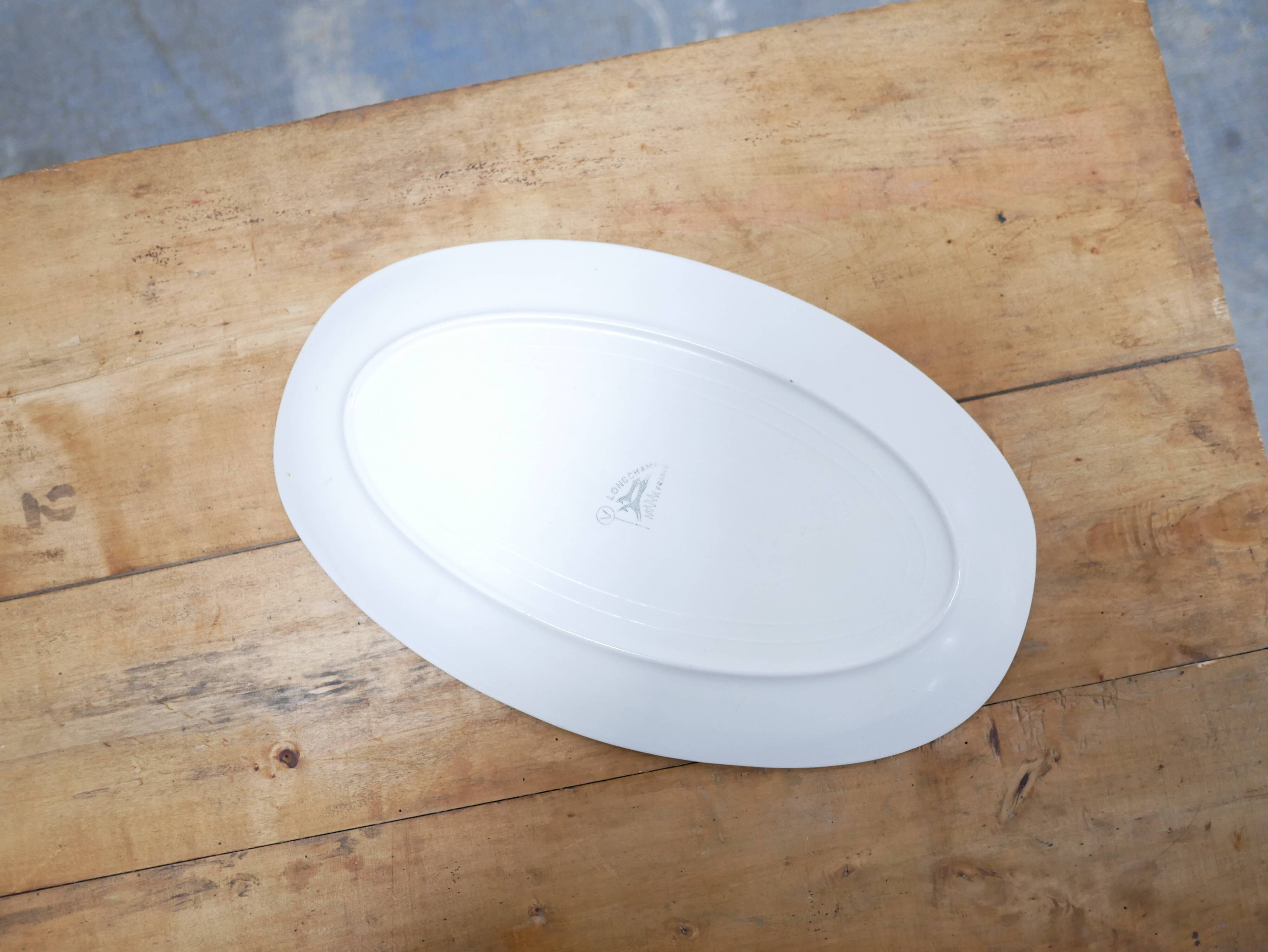 Vintage ceramic dish by the Longchamp manufacture, France