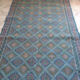 Berber carpet handmade multicolored wool 146 x 260 cm