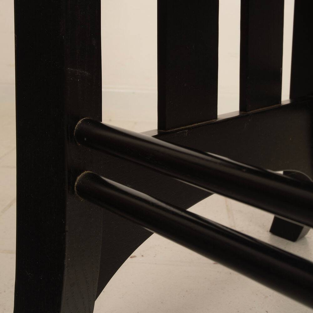 High Ingram chair by Charles R. Mackintosh for Alivar with Fornasetti fabric