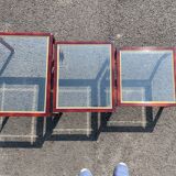 Metal pull-out coffee tables