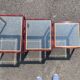 Metal pull-out coffee tables