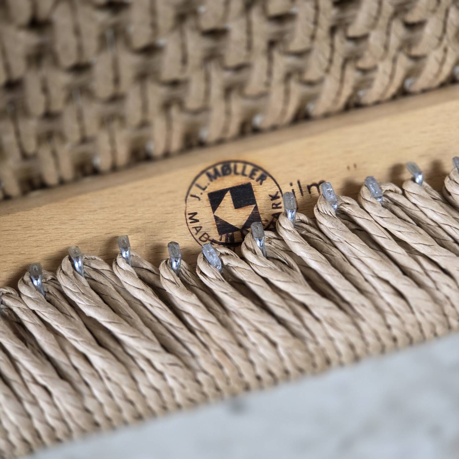 Niels Møller model 83 dining chair teak new papercord