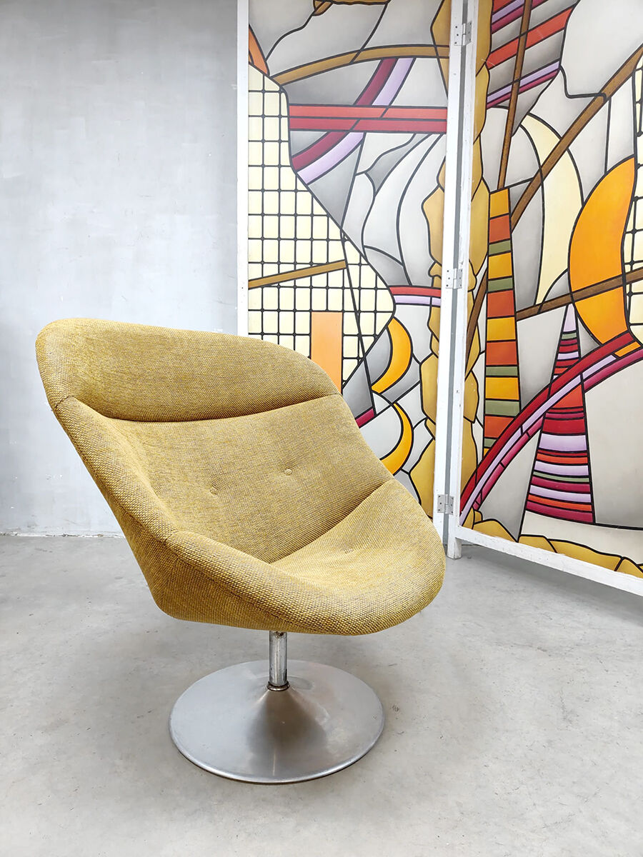 Swivel armchair by Rudolf Wolf for Rohé Noordwolde
