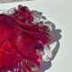 Cendrier et pilon verre et inclusions or Murano vintage