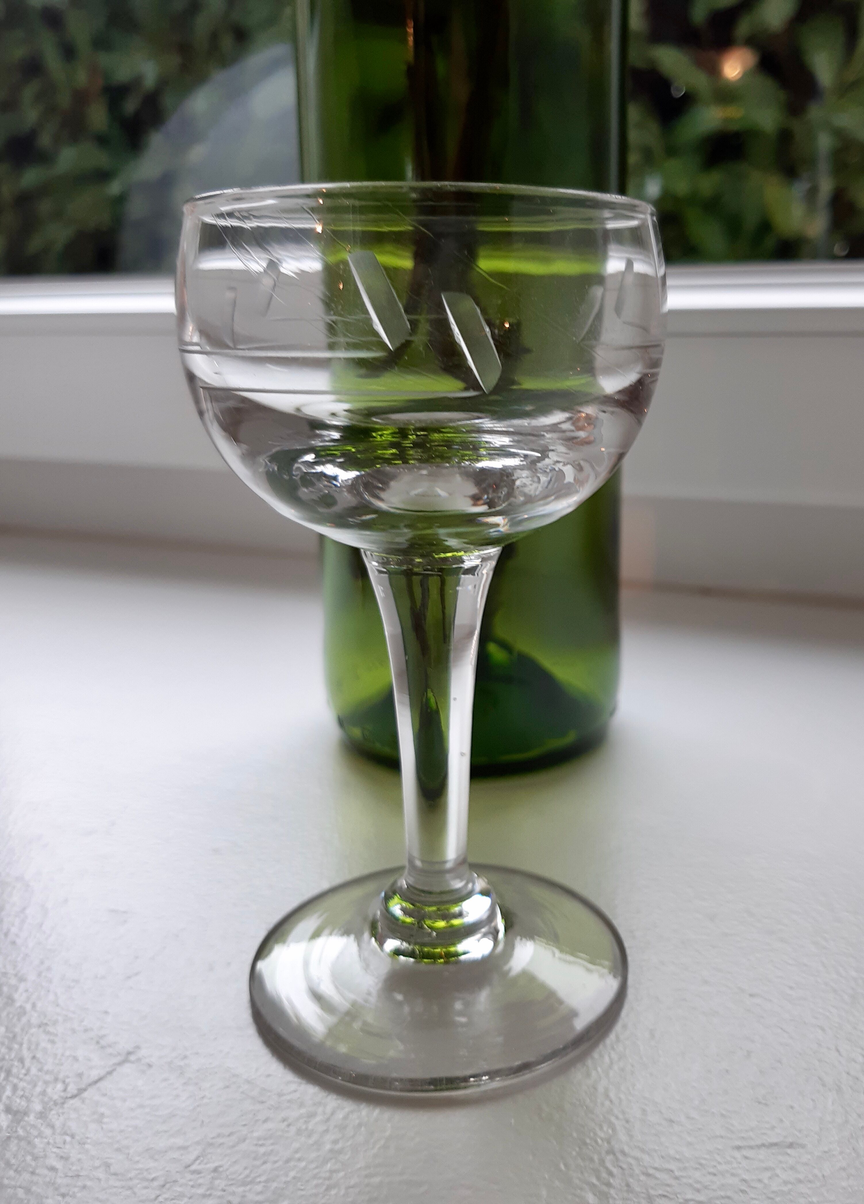 Lot of 6 glasses of old bar white wine 20s