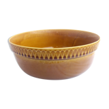 Polish ochre ceramic salad bowl