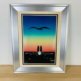 Nude silkscreen painting from the 80s