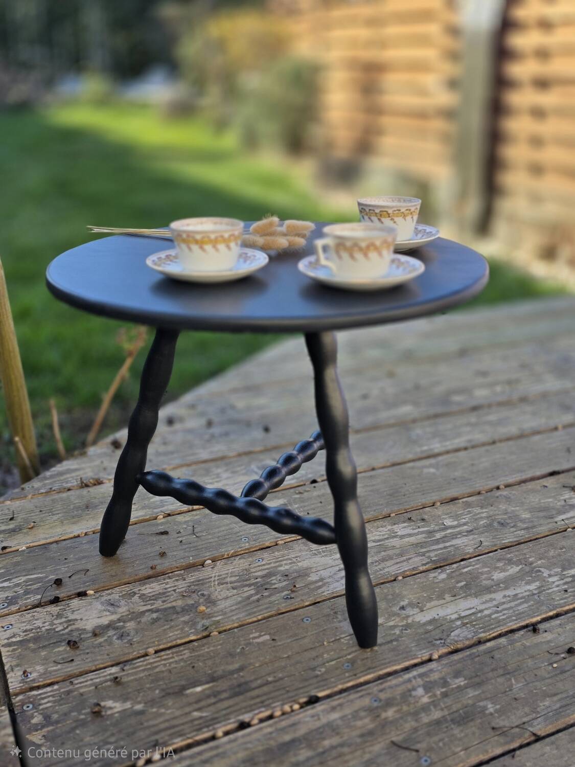 Tripod coffee table
