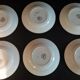 Series of six dessert plates in Orchies model Simone