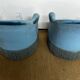 Pair of toad armchairs