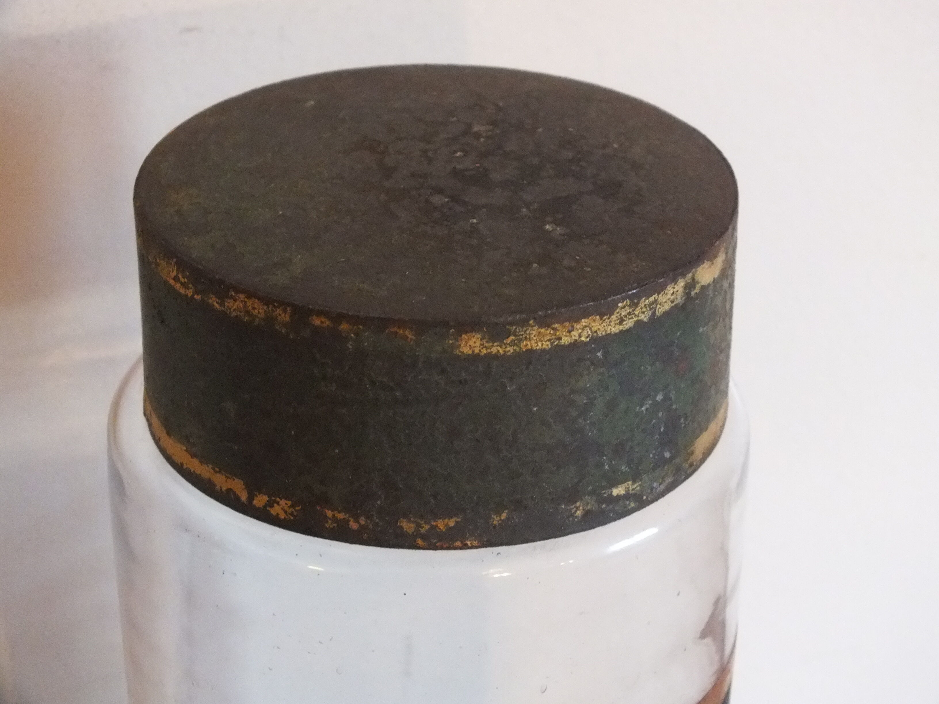 Old medicine jar, glass: Queen of the Near