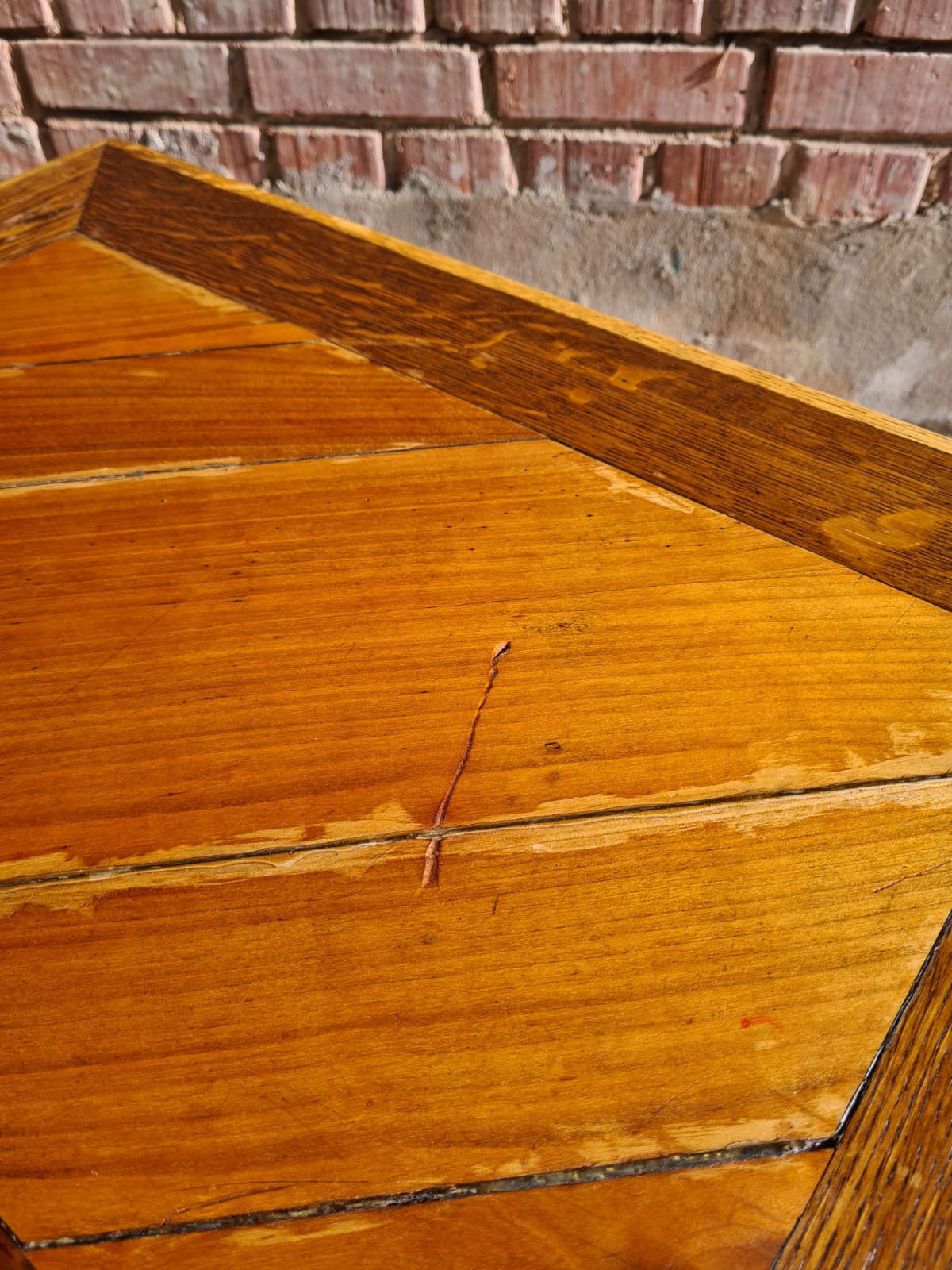 Old vintage farmhouse table