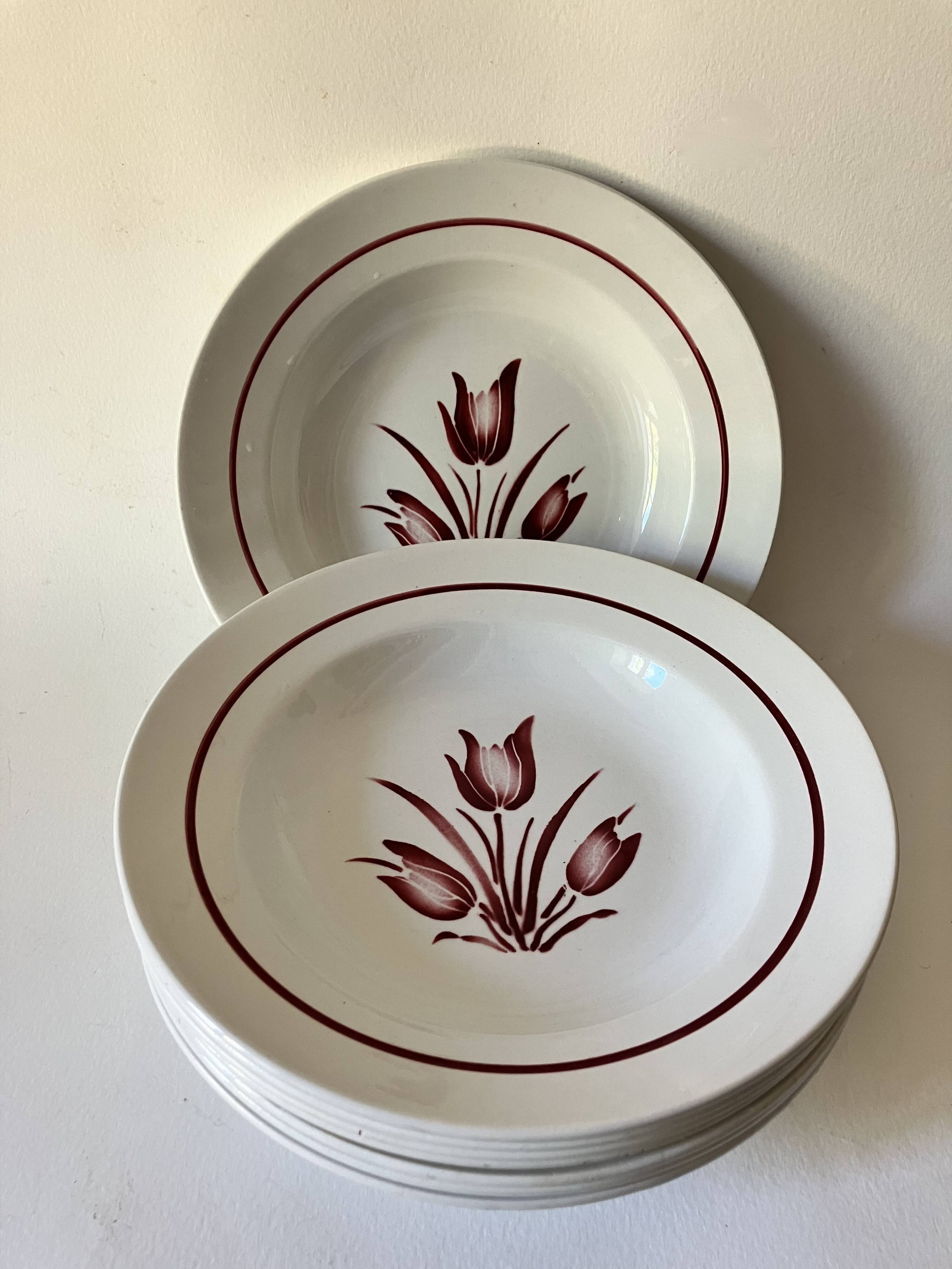 8 soup plates - Haarlem 43 service