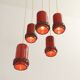 Ceralux cascade lamp by Hans Welling for Ceramano, Germany, 1960s