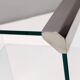 Étagère en verre trempé et acier par Gallotti & Radice avec étagère