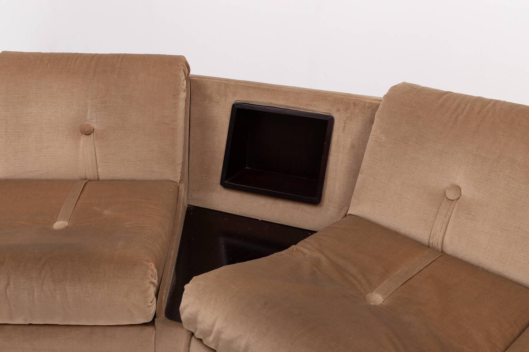 Canapé courbé design italien vintage des années 1960