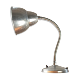 Flexible 1940s aluminum desk lamp. Very good condition