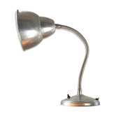 Flexible 1940s aluminum desk lamp. Very good condition