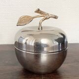 Silver metal apple box