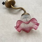 Pink tulip wall lamp