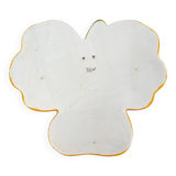 Desvres earthenware wall vase - Three Leaf Clover - period: 20th Century