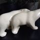 Polar Bears in Art Deco glazed ceramic by Le Dauphin