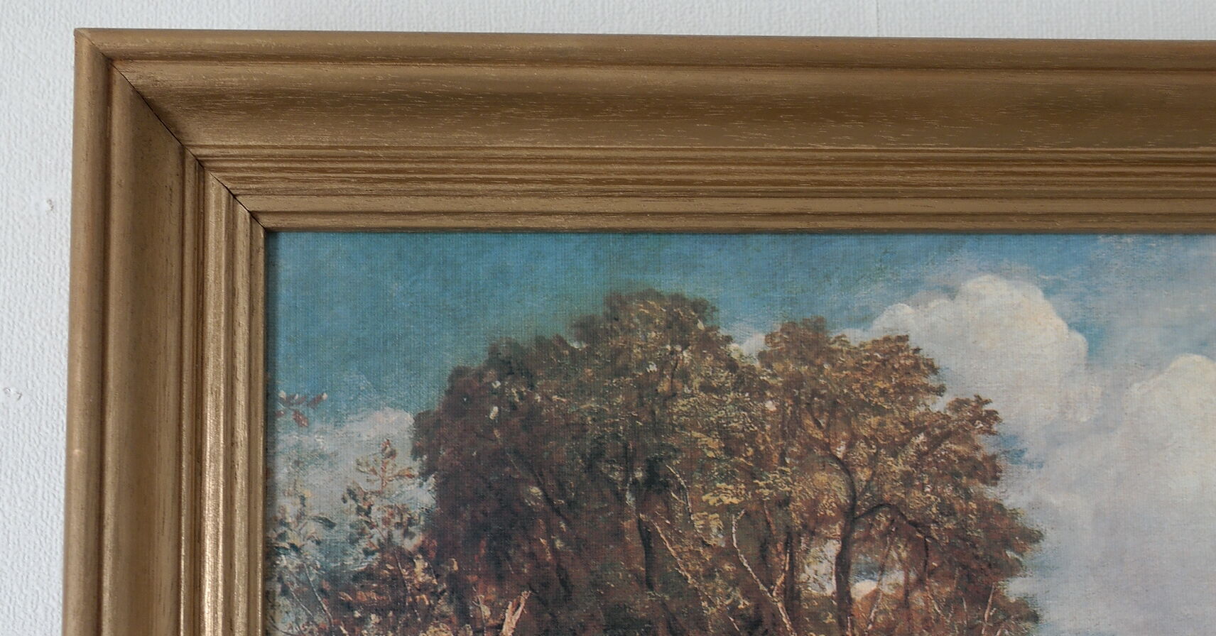 Painting old gilded frame campaign scene