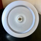Suspension in opaline and silver thread