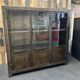 Industrial metal showcase 3 doors