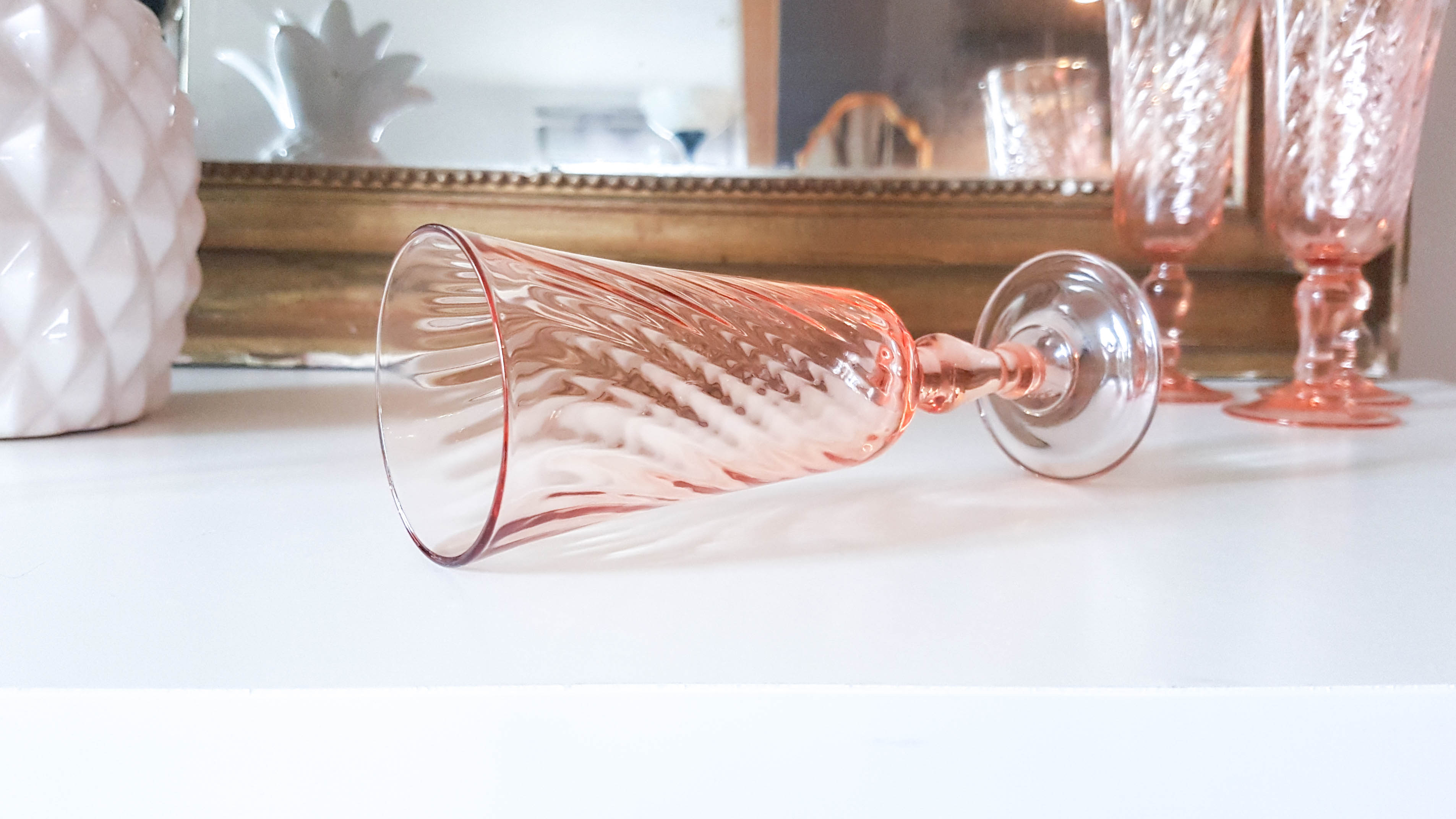 Lot of 6 Champagne flutes ROSALINE Arcoroc LUMINARC