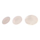 8 Plates J.L. Coquet Limoges - white Model Spirals