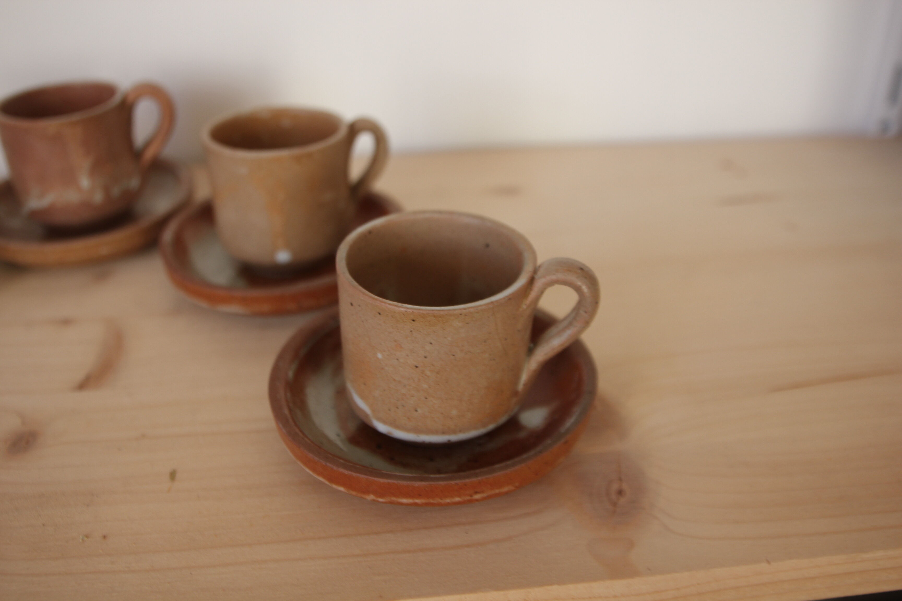 Set of 5 sandstone cups