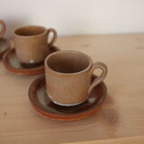 Set of 5 sandstone cups