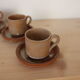 Set of 5 sandstone cups