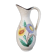 Vintage Scheurich Hand-Painted Fat Lava Vase with Handle - 1960s - Flowers - West Germany