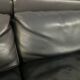 Jori designer sofa in brown leather 3 seats