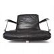 Swivel conference/dining chair in leather Wilkhahn Delta, by Delta Group, 1960