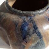 Signed stoneware ball vase