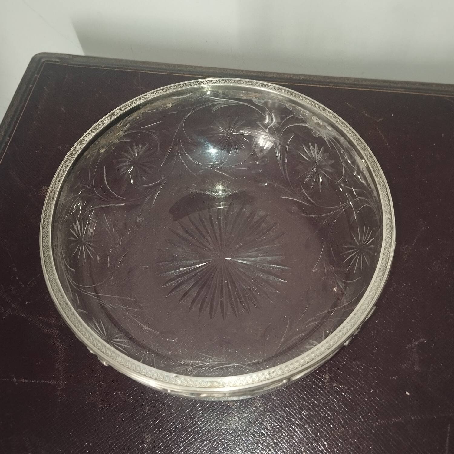 Coupe cristal argent massif