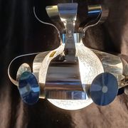 Lustre chrome  italien Space Art 70