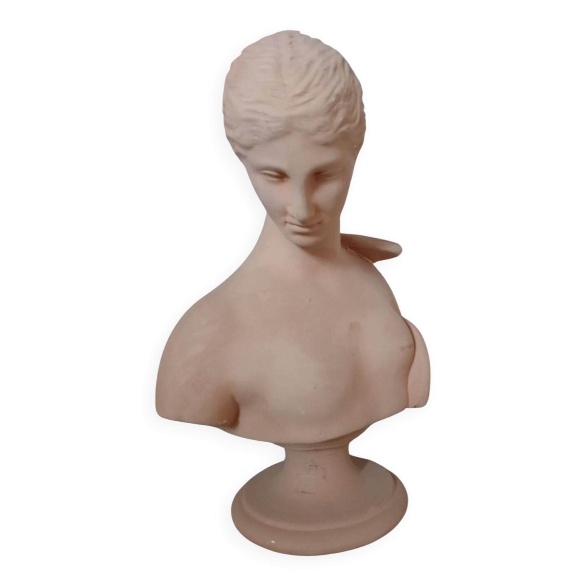 Terracotta bust of a woman